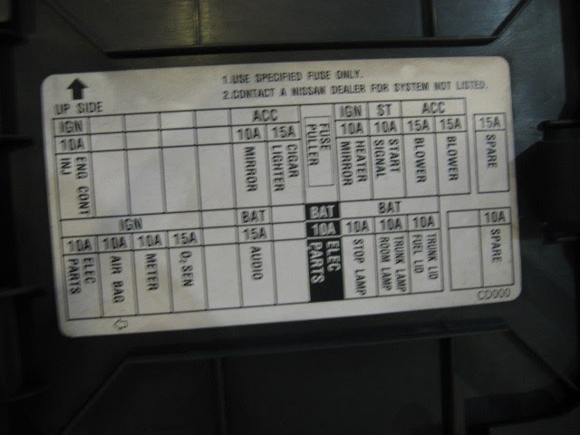 2003 Nissan 350z Fuse Box Diagram