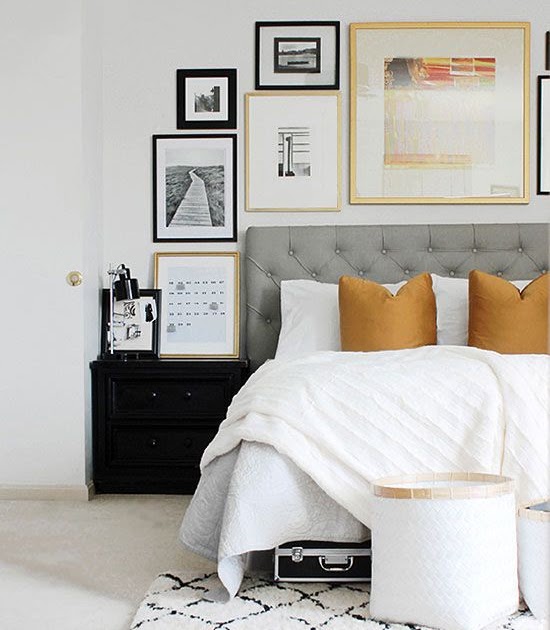 carolcdesign: Black And Gold Bedroom Ideas