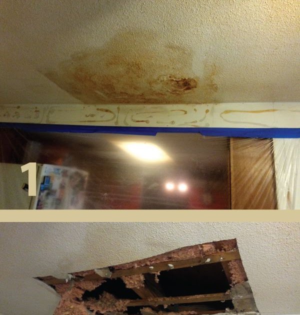 how to repair popcorn ceiling water damage