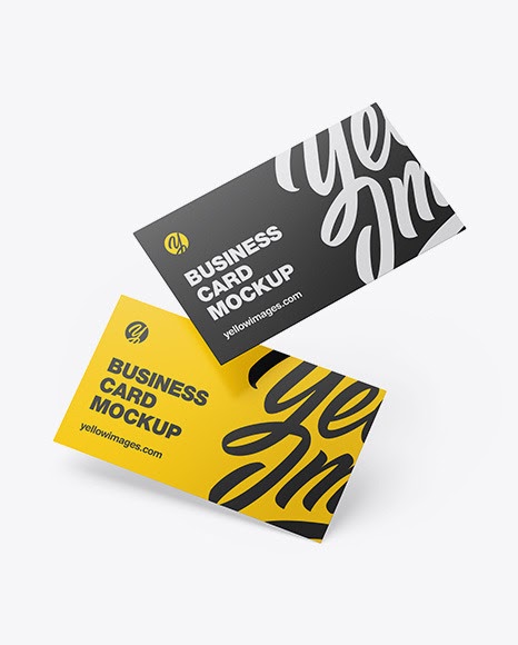 Download Free Mockup Id Card Psd Business Cards Mockup In Stationery Mockups On Yellow Images A Collection Of Free Premium Photoshop Smart Object Showcase Mocku