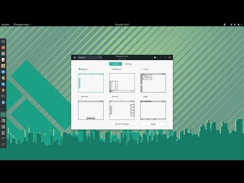 Manjaro Linux: Layout Switcher su Manjaro GNOME con il nuovo layout Unity