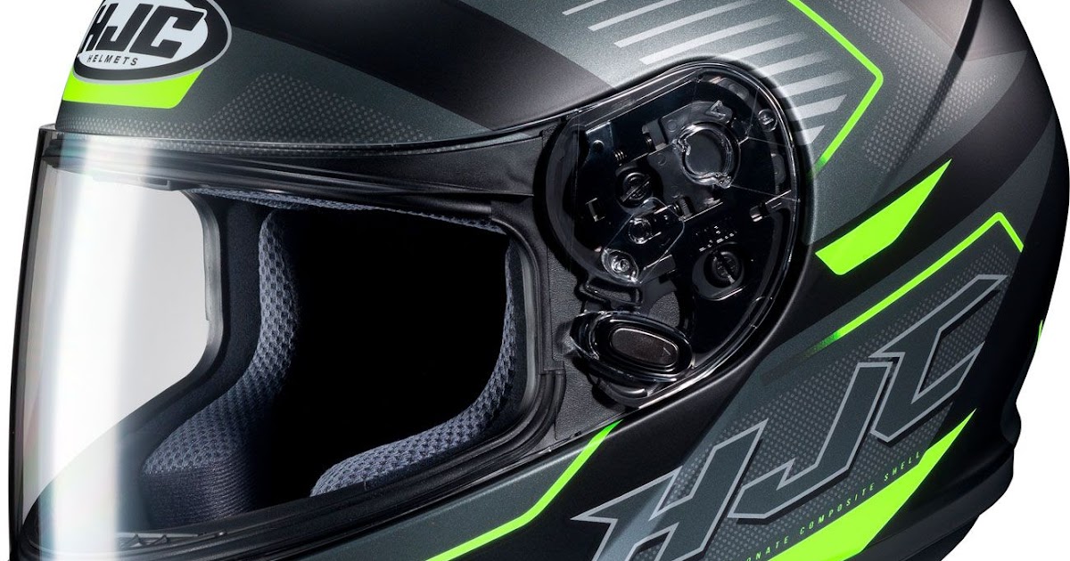 Black And Lime Green Motorcycle Helmet - ABIEWQ