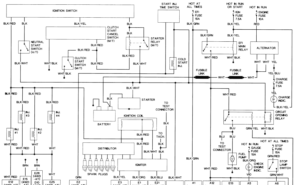 1992 toyota pickup wiring diagram