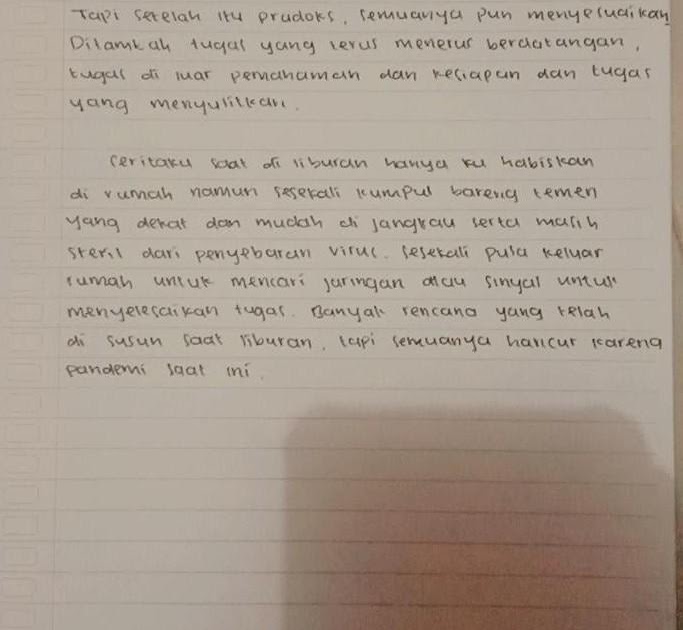 14+ Cerita liburan dirumah dalam bahasa inggris dan artinya ideas in 2021 