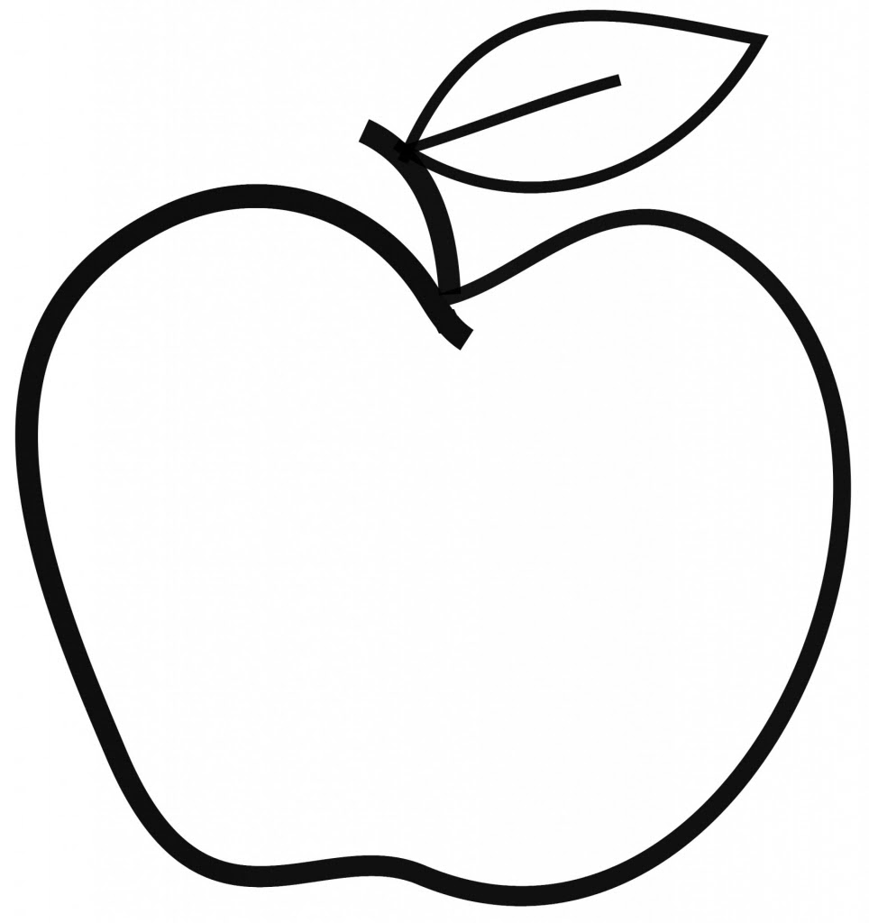 apple shape for drawing
