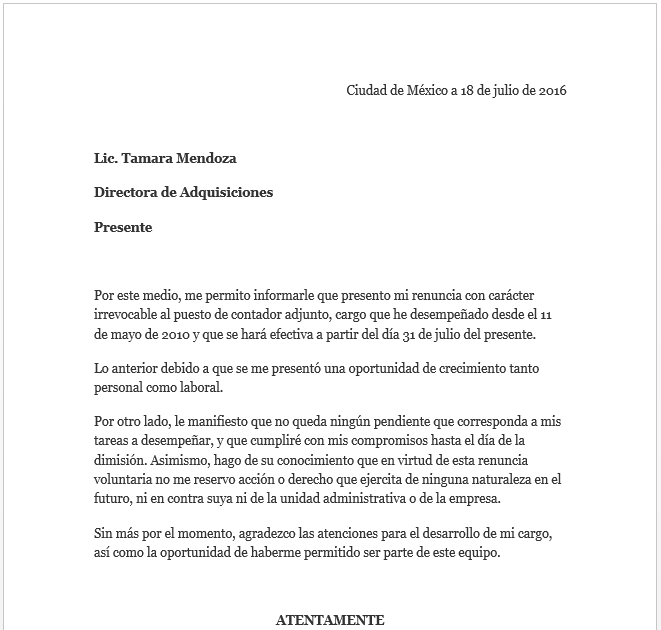 Carta De Renuncia Y Agradecimiento Laboral Word Soalan D