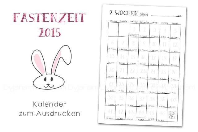 ** lichtkonfetti: Free printable Fastenkalender