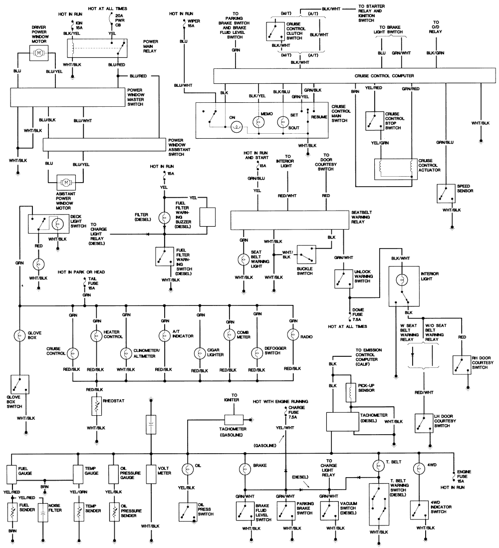 1986 Toyota Truck Wiring Schematic - Wiring Diagram