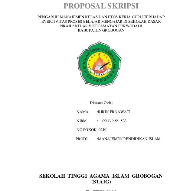 Judul Skripsi Manajemen Pendidikan Islam 2019 Ide Judul Skripsi Universitas