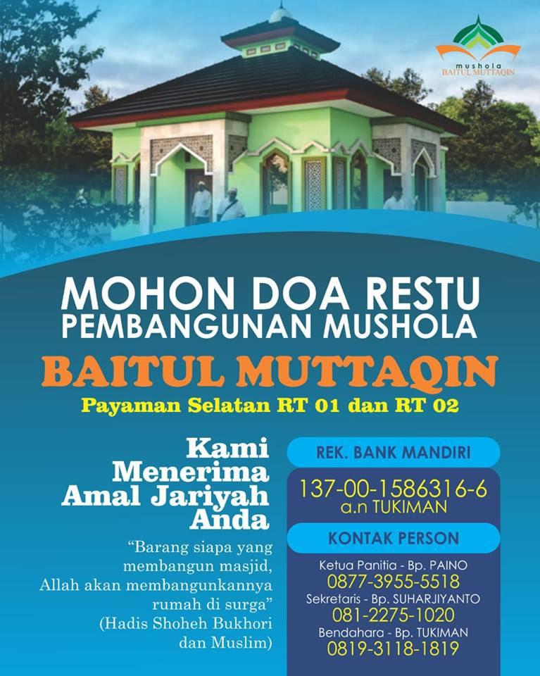 Spanduk Pembangunan Masjid Cdr