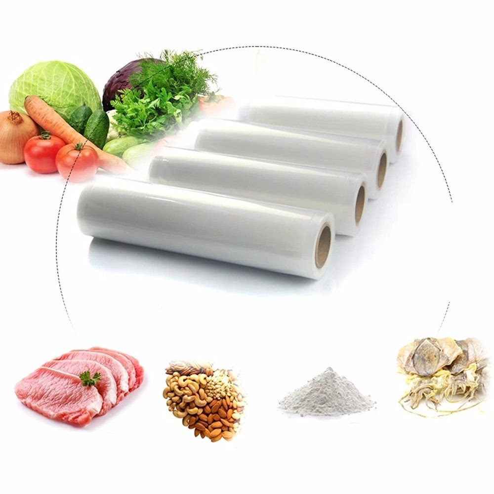 1PCS 28cmX500cm Kitchen Vacuum Food Sealer Rolls PE Food Grade