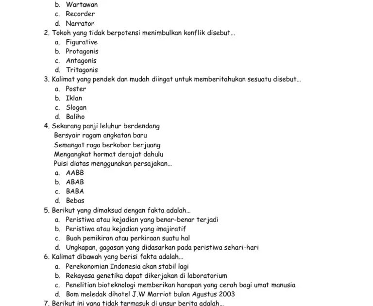 Soal Essay Bahasa Indonesia Kelas 8 Tentang Teks Ulasan - Rumah Pendidikan