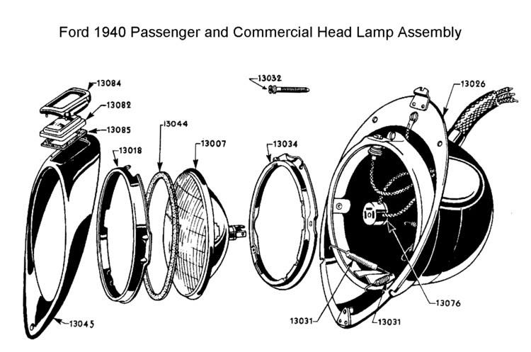 Ford Headlight Assembly Wiring - Wiring Diagram