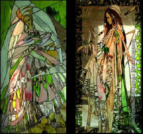 art en verre souillé par Svetlana Mikhailova