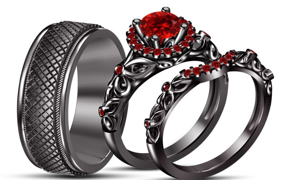 Gothic Wedding Rings His And Hers NEWEDIN