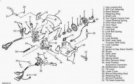 1957 Chevrolet Steering Column Wiring Diagram