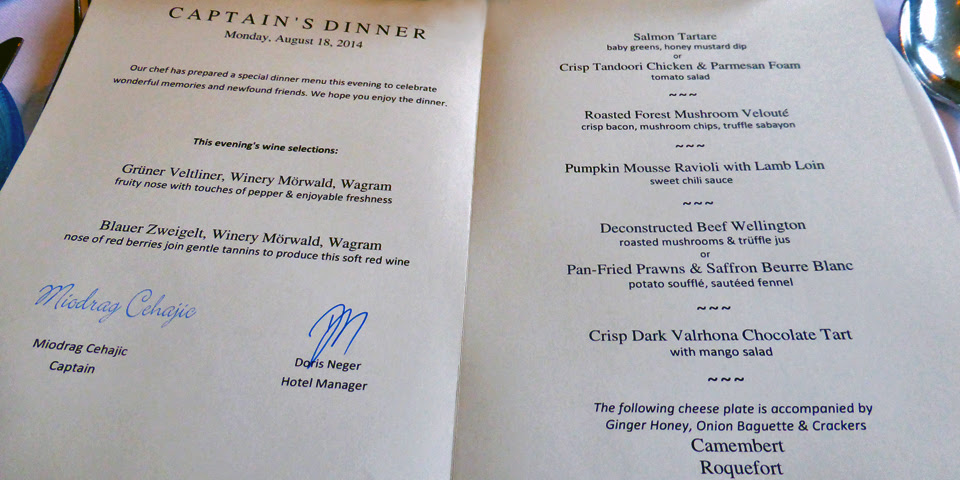 viking river cruise menus 2022