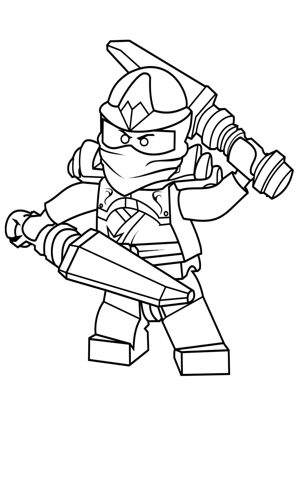 Coloriage Codée Ninja Go / Coloriage Ninjago Lord Garmadon  Dessins à