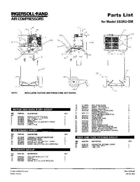 Ingersoll Rand 185 Air Compressor Parts Diagram