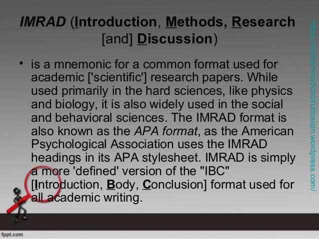 Imrad Examples : 009 Example Of Imrad Research Paper Pdf ...