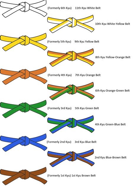 Judo Belt Colors - Effy Moom