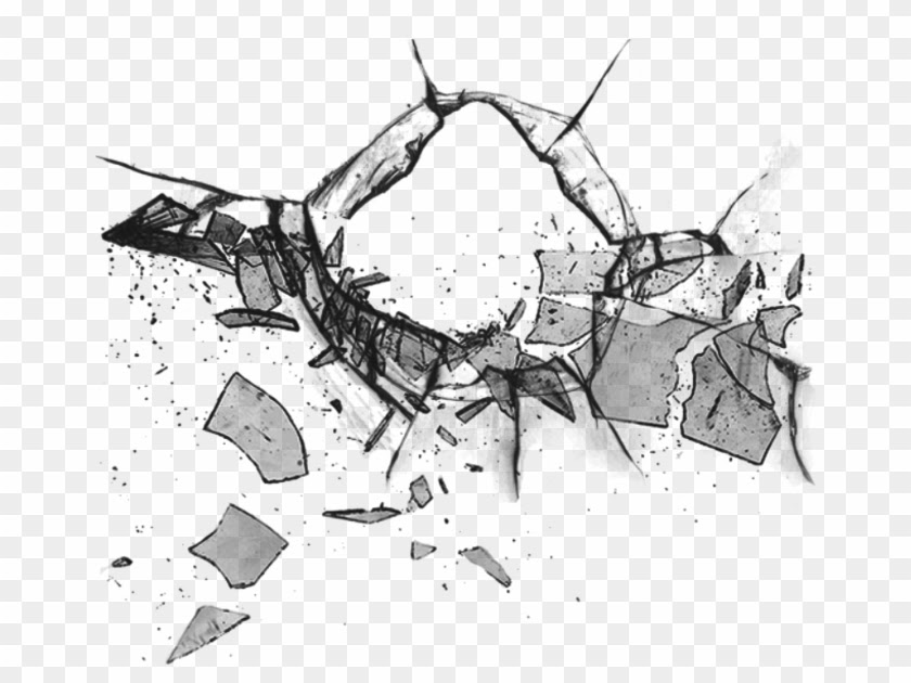 How To Draw Broken Glass Step By Step