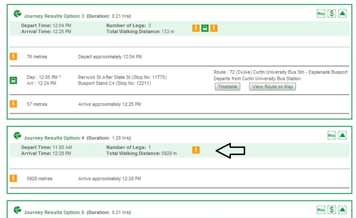 transperth journey planner 998