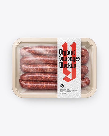 Free 6829 Sausage Packaging Mockup Yellowimages Mockups