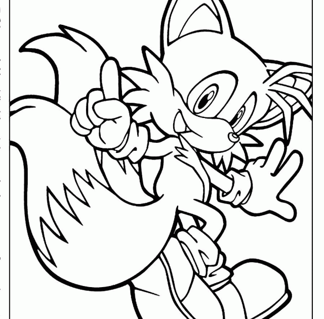 Free Printable Tails Sonic Coloring Pages - Sonic The Hedgehog Coloring