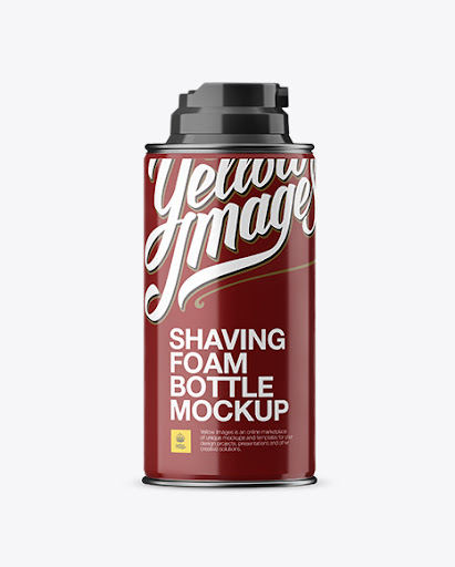 Download Glossy Shaving Foam Bottle Packaging Mockups Yellowimages Mockups