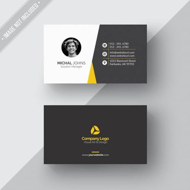 Download Black Spot Uv Free Business Card Mockup : Business Card Mockup In Stationery Mockups On Yellow ...