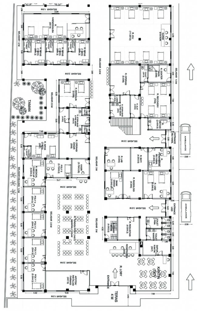 Gambar Denah Rumah Sakit Ibu Dan Anak - House Q