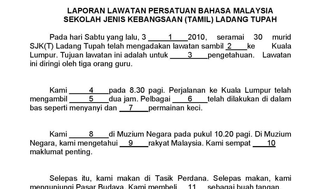 Latihan Bahasa Melayu Tahun 4  Peperiksaan akhir tahun bahasa melayu