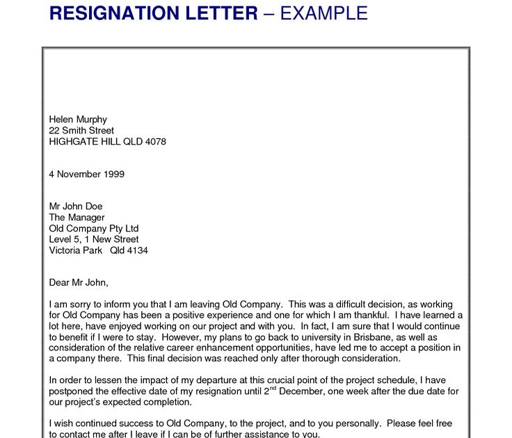 How Do I Hand In My Resignation Letter TRELET