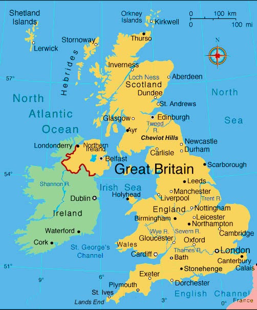 АНГЛІЙСЬКА МОВА: Meet Great Britain. The Geographical Position of the ...