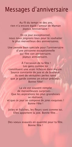 Message D Anniversaire Pour Sa Fille