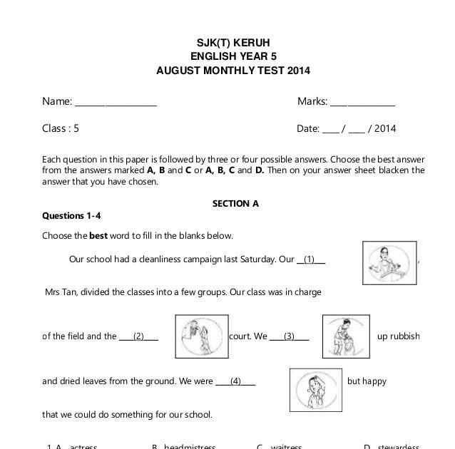 Contoh Soalan Objektif Matematik Upsr - Soalan r