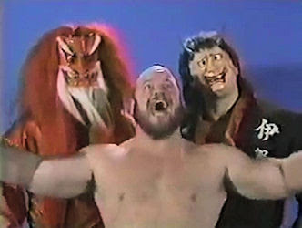 Great Muta, Buzz Sawyer, and Dragon Master vs. Ric Flair, Sting, and Arn  Anderson