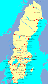 Karta över Sveriges Städer | Karta