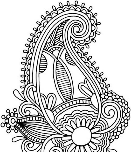 Mango Mandala Coloring Pages - Tripafethna