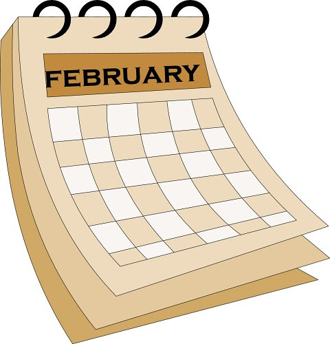 Image result for calendar clipart february