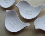 CRAFT PEACE dove tiny text bowl