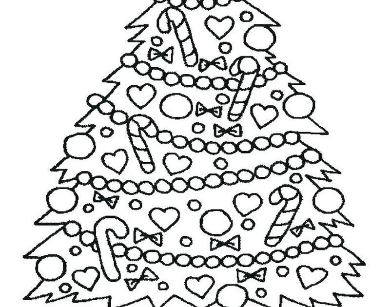 Free Coloring Page Christmas Tree - among US