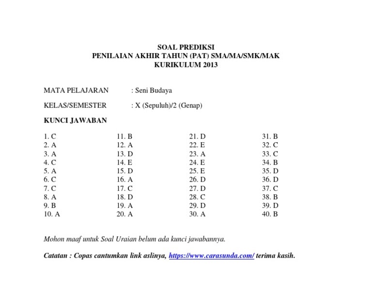 Jawaban Seni Budaya Kelas 7 Halaman 120