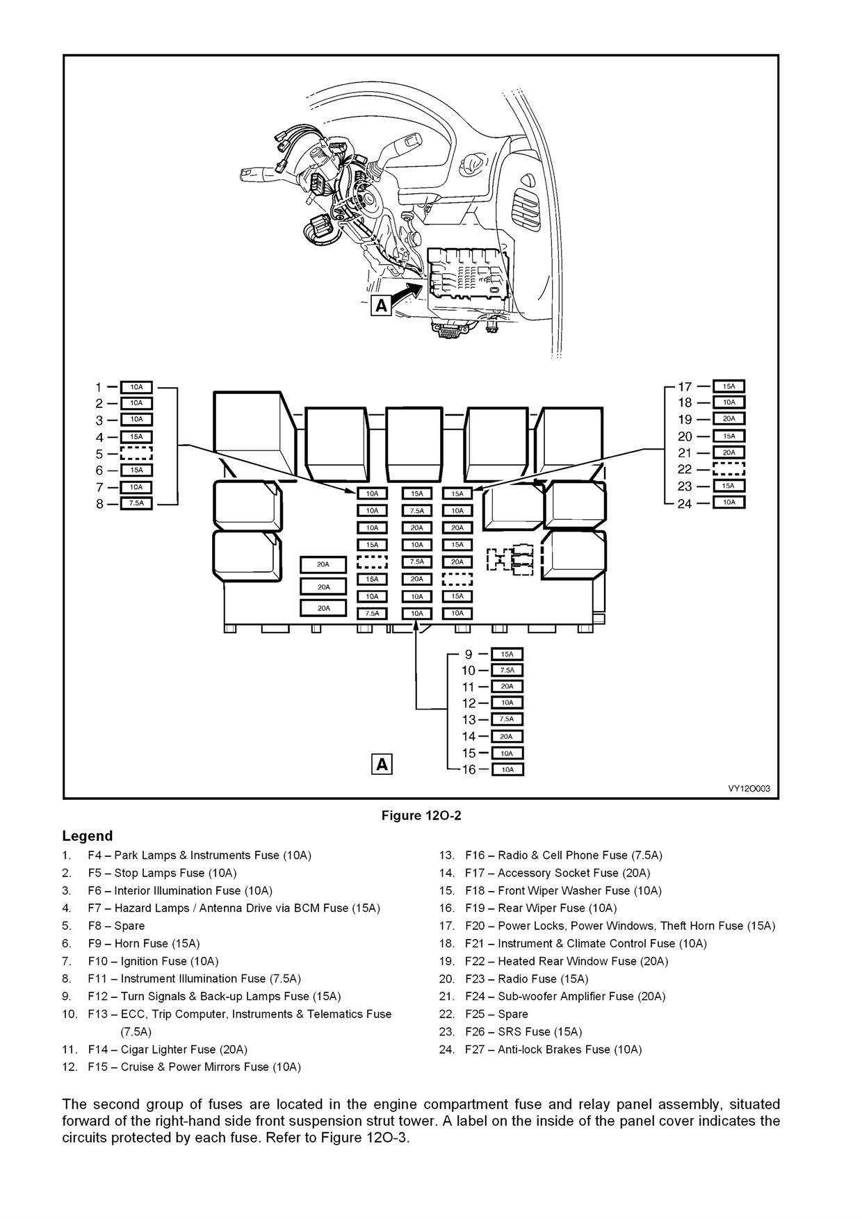 Vy Commodore Engine Fuse Box Diagram - Wiring Diagram