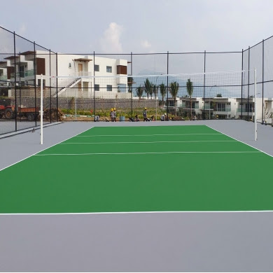 Sơn sân bóng chuyền | Xây dựng sân tennis | Thi công sân tennis