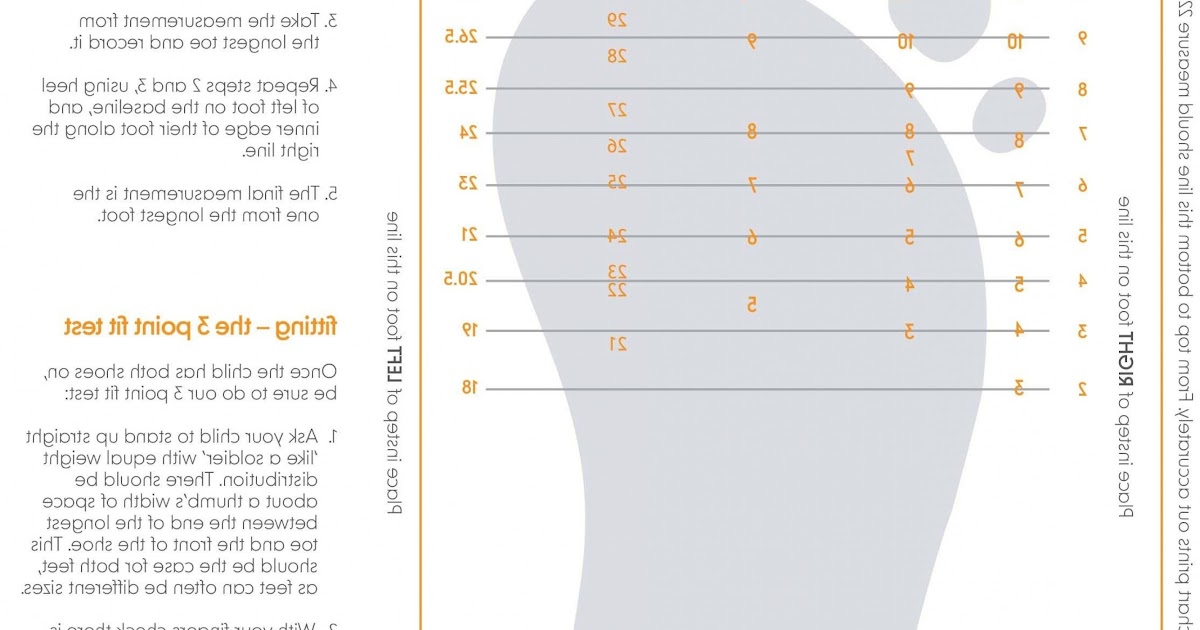 Printable Shoe Size Chart Uk Nike - Wallpaper