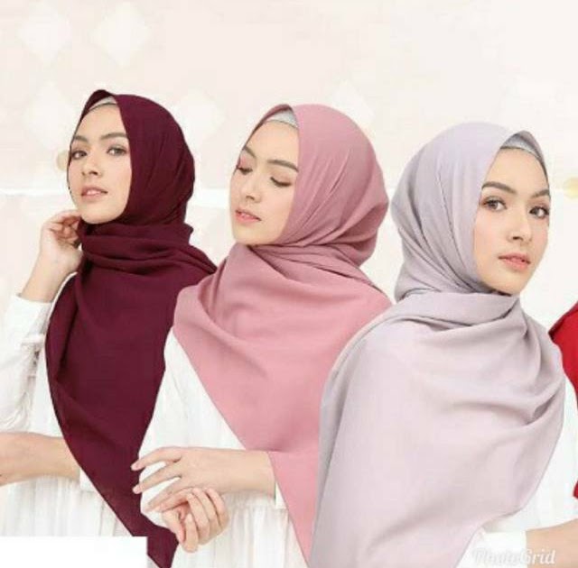 Populer 24 Jilbab Pashmina Warna Silver