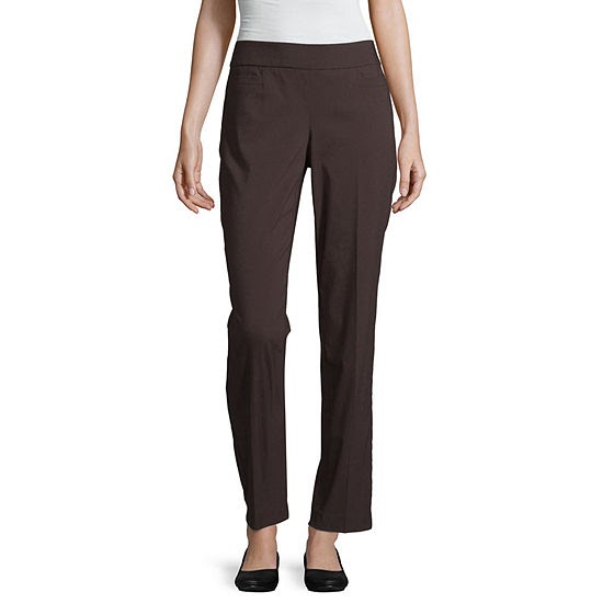 Liz Claiborne Classic Fit Woven Pull On Pants - FitnessRetro