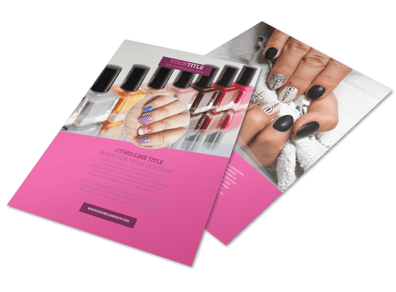2. Nail Salon Flyer Design - wide 5